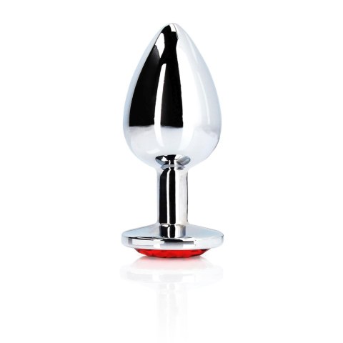 Korek analny z kryształkiem - Round Gem Butt Plug - Medium Korek analny z kryształkiem - Round Gem Butt Plug - Medium