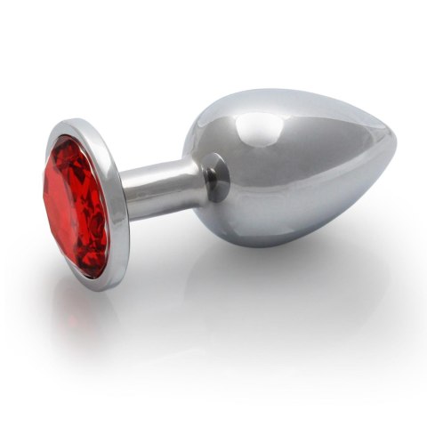 Korek analny z kryształkiem - Round Gem Butt Plug - Medium Korek analny z kryształkiem - Round Gem Butt Plug - Medium