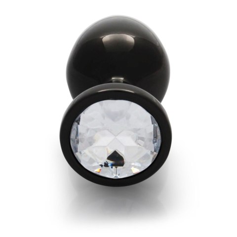 Korek analny z kryształkiem - Round Gem Butt Plug - Medium Korek analny z kryształkiem - Round Gem Butt Plug - Medium