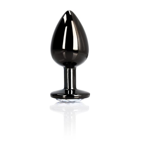 Korek analny z kryształkiem - Round Gem Butt Plug - Medium Korek analny z kryształkiem - Round Gem Butt Plug - Medium