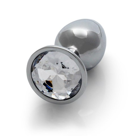 Korek analny z kryształkiem - Round Gem Butt Plug - Small Korek analny z kryształkiem - Round Gem Butt Plug - Small