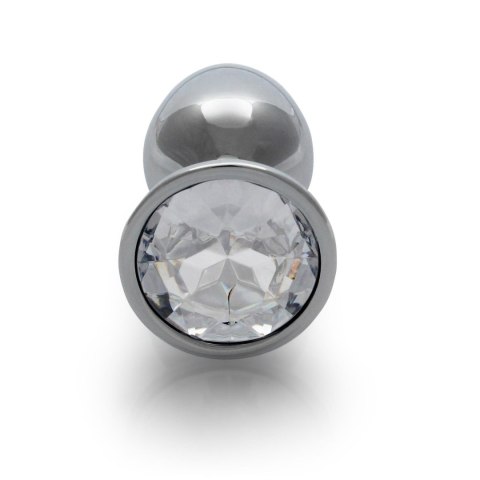 Korek analny z kryształkiem - Round Gem Butt Plug - Small Korek analny z kryształkiem - Round Gem Butt Plug - Small