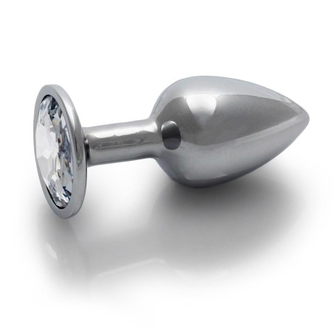 Korek analny z kryształkiem - Round Gem Butt Plug - Small Korek analny z kryształkiem - Round Gem Butt Plug - Small