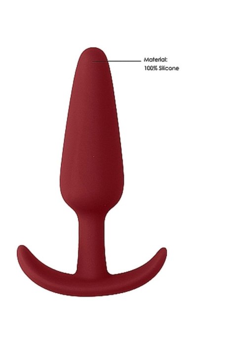 Korek analny - Slim Butt Plug - Red Korek analny - Slim Butt Plug - Red
