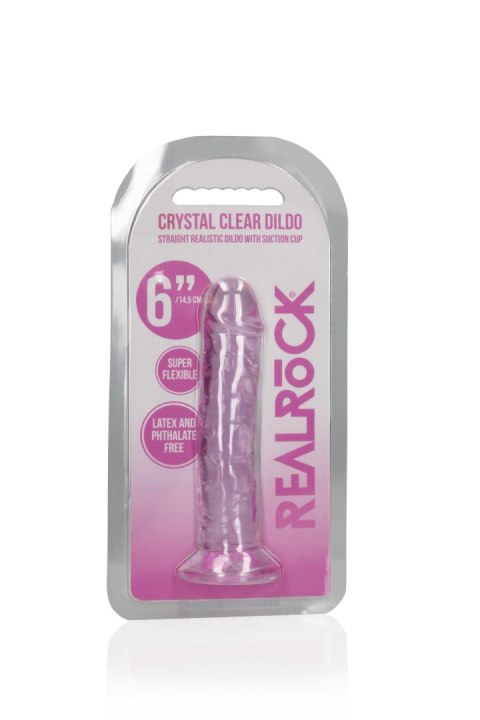 Dildo żelowe - Straight Realistic Dildo with Suction Cup - 15,5 cm Dildo żelowe - Straight Realistic Dildo with Suction Cup - 15,5 cm