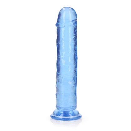 Dildo żelowe - Straight Realistic Dildo with Suction Cup - 22 cm