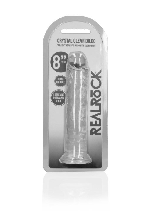 Dildo żelowe - Straight Realistic Dildo with Suction Cup - 22 cm Dildo żelowe - Straight Realistic Dildo with Suction Cup - 22 cm