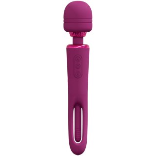 Wibrator - VIVE - Kiku - Rechargeable Double Ended Wand with Innovative G-Spot Flapping Stimulator - Pink
