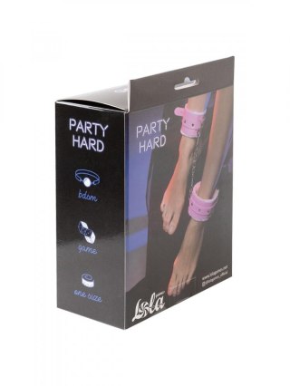 Kajdanki - Ankle cuffs Party Hard Eternity Pink
