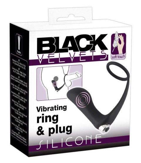 Wibrujący korek analny z pierścieniem - BV Vibrating ring & plug Wibrujący korek analny z pierścieniem - BV Vibrating ring & plug