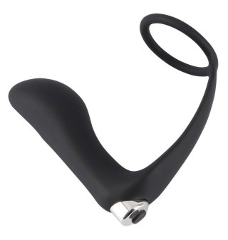 Wibrujący korek analny z pierścieniem - BV Vibrating ring & plug