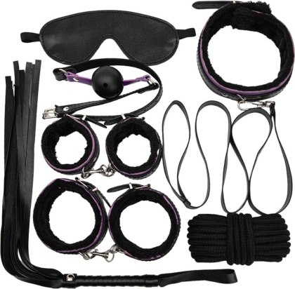 Zestaw BDSM - Fetish Fever - Bondage Set - 7 sztuk - Black