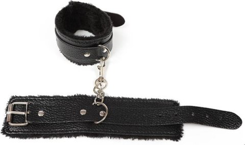 Kajdanki - Fetish Fever - Cuffs With Fur - Black Kajdanki - Fetish Fever - Cuffs With Fur - Black