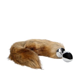 Korek analny lisi ogon - Fox Tail with Metal Butt Plug