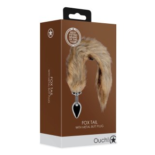 Korek analny lisi ogon - Fox Tail with Metal Butt Plug