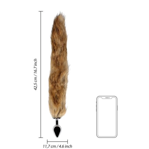 Korek analny lisi ogon - Fox Tail with Metal Butt Plug Korek analny lisi ogon - Fox Tail with Metal Butt Plug