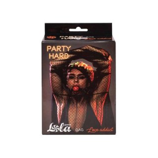 Knebel - Gag Party Hard Love Addict Red