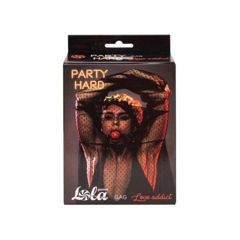 Knebel - Gag Party Hard Love Addict Red Knebel - Gag Party Hard Love Addict Red