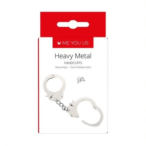 Kajdanki - Me You Us Heavy Metal Handcuffs Silver Kajdanki - Me You Us Heavy Metal Handcuffs Silver