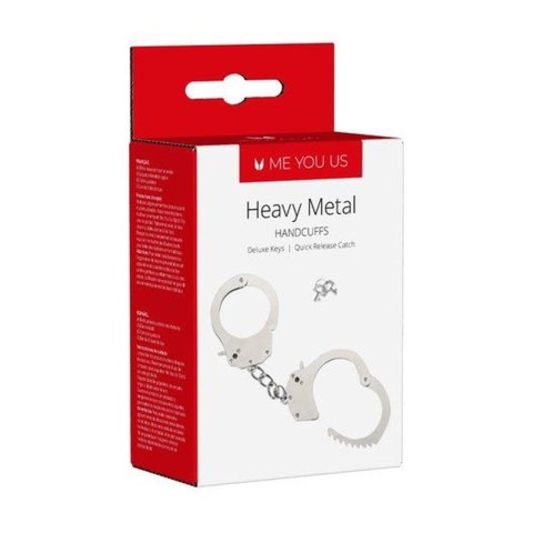 Kajdanki - Me You Us Heavy Metal Handcuffs Silver Kajdanki - Me You Us Heavy Metal Handcuffs Silver