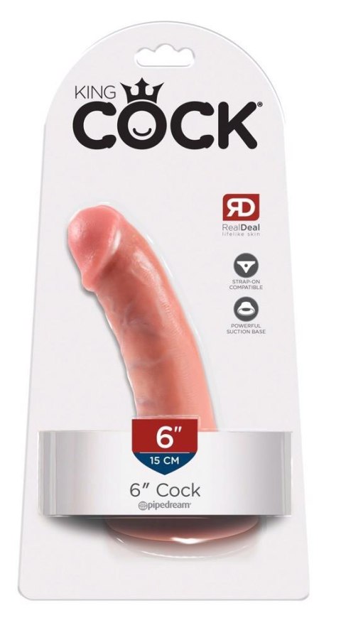 Dildo - King Cock 6 inch Flesh Dildo - King Cock 6 inch Flesh
