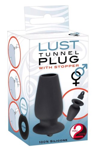 Korek analny z zamykaniem - Lust Tunnel Plug with Stopper