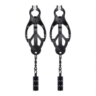 Klipsy na sutki - Me You Us Clover Nipple Clamp Black