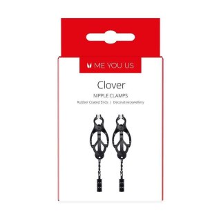 Klipsy na sutki - Me You Us Clover Nipple Clamp Black