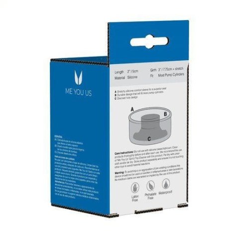 Nakładka na pompkę - Me You Us Deluxe Halo Pump Sleeve Black Nakładka na pompkę - Me You Us Deluxe Halo Pump Sleeve Black
