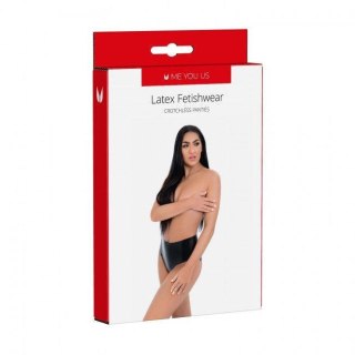 Majtki - Me You Us Latex Crotchless Panties Medium