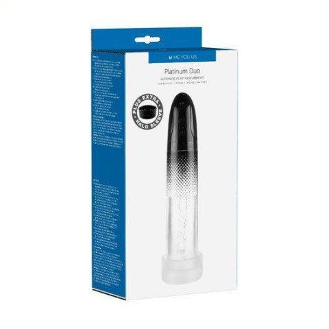 Masturbator - Me You Us Platinum Duo Automatic Pump Masturbator Clear/Black Masturbator - Me You Us Platinum Duo Automatic Pump Masturbator Clear/Black