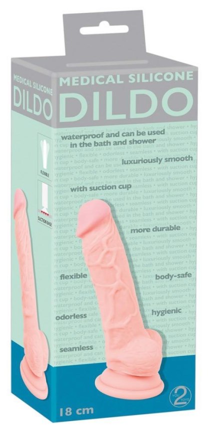 Dildo - Medical Silicone 18 cm