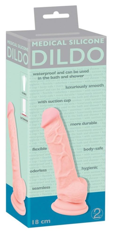 Dildo - Medical Silicone 18 cm