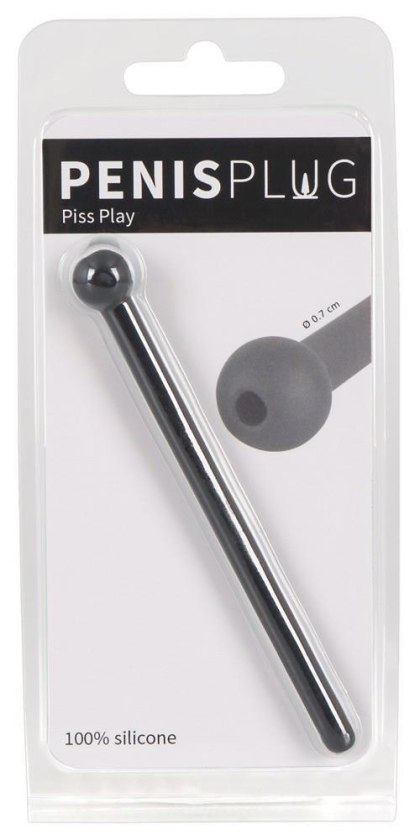 Dilator do penisa - Penis Plug Piss Play black