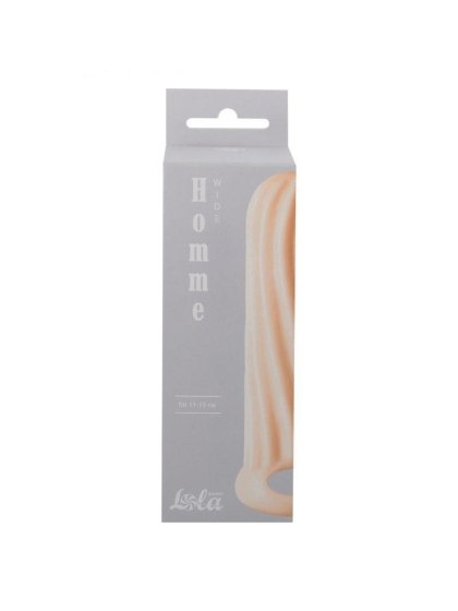 Nakładka przedłużająca penisa - Penis sleeve Homme Wide Flesh for 11-15cm