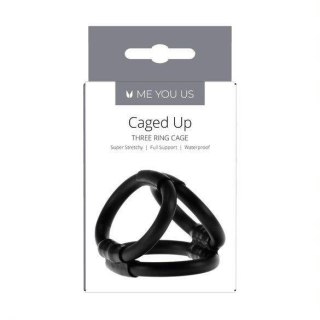Pierścień erekcyjny - Me You Us Caged Up Cock Cage Black