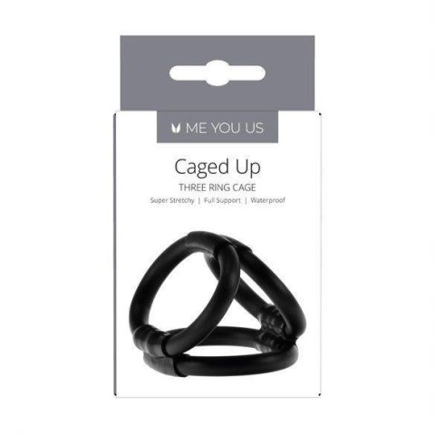 Pierścień erekcyjny - Me You Us Caged Up Cock Cage Black Pierścień erekcyjny - Me You Us Caged Up Cock Cage Black