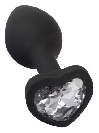 Korek analny z kryształkiem - Silicone Butt Plug