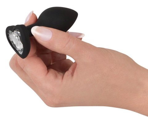 Korek analny z kryształkiem - Silicone Butt Plug Korek analny z kryształkiem - Silicone Butt Plug