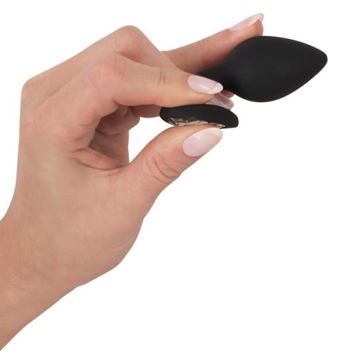 Korek analny z kryształkiem - Silicone Butt Plug Korek analny z kryształkiem - Silicone Butt Plug