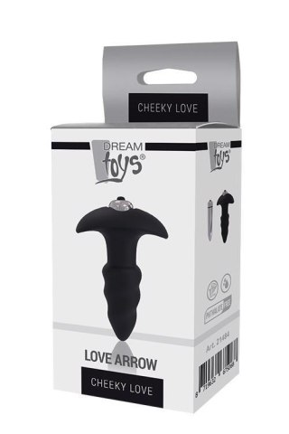 Wibryujący korek analny - CHEEKY LOVE SINGLE SPEED LOVE ARROW PLUG