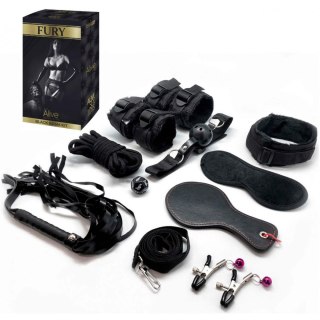 Zestaw do BDSM - FURY BDSM Kit Black