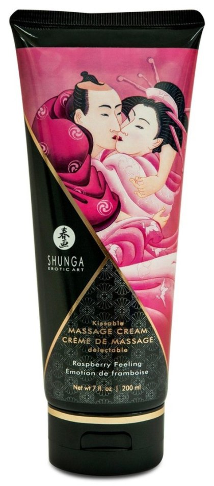 Shunga - Krem do masażu - Massage Cream Raspberry Feeling