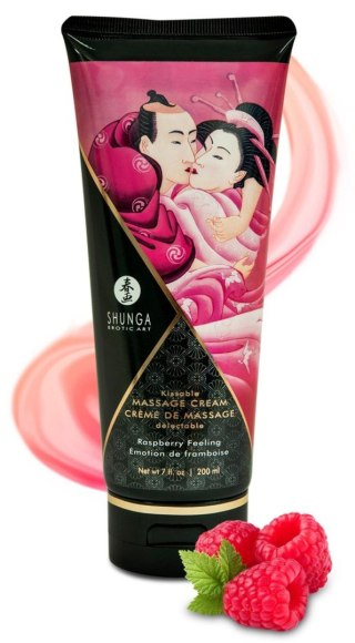 Shunga - Krem do masażu - Massage Cream Raspberry Feeling