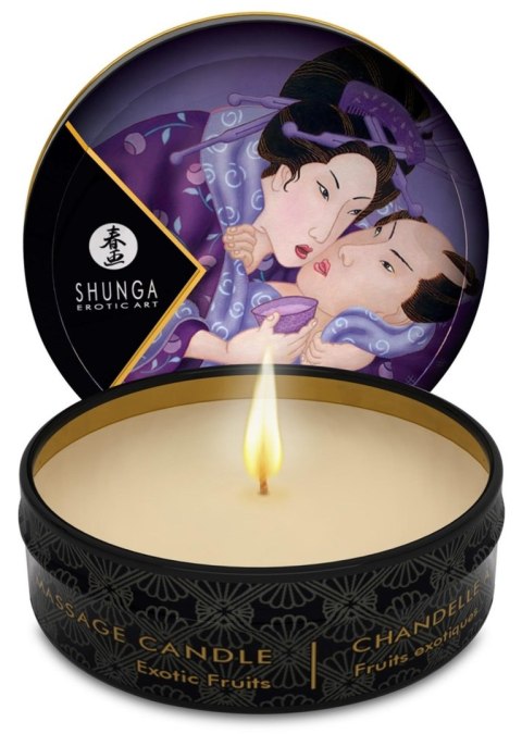 Shunga - Świeca do masażu - Mini Massage Candle Exotic Fruits Shunga - Świeca do masażu - Mini Massage Candle Exotic Fruits