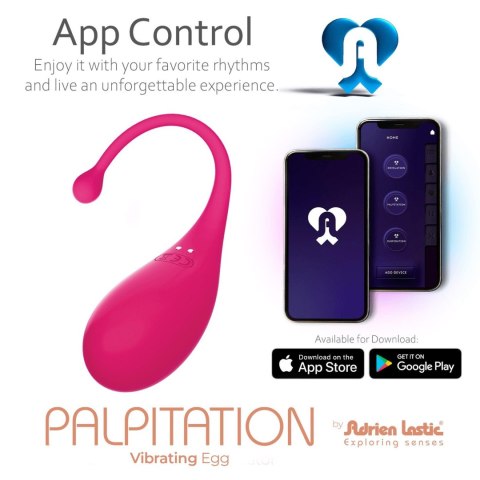 Jajko sterowane aplikacją - Palpitation Fuchsia (huevo vibrador + app) Jajko sterowane aplikacją - Palpitation Fuchsia (huevo vibrador + app)