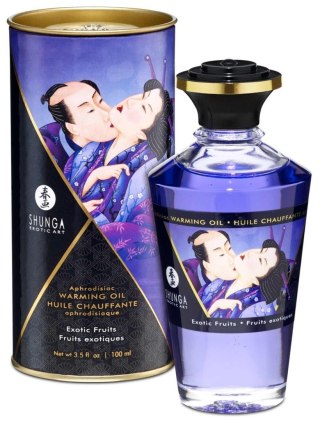 Shunga - Rozgrzewający olejek do masażu - Warming Oil Exotic Fruits