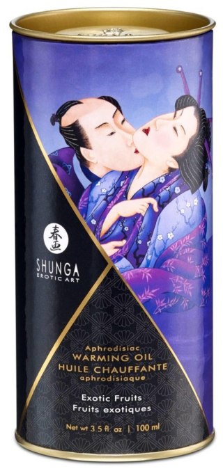 Shunga - Rozgrzewający olejek do masażu - Warming Oil Exotic Fruits