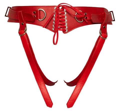 Uprząż strap-on - Bad Kitty Strap On red S-L