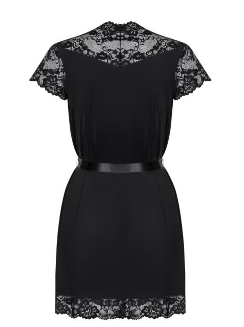 Obsessive - Szlafrok - 810-PEI-1 szlafrok czarny XXL Obsessive - Szlafrok - 810-PEI-1 szlafrok czarny XXL